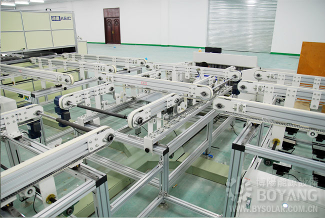 太阳能光伏组件生产线-90度转向输送机