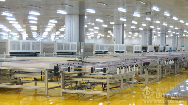 太阳能生产线-排版混进定位生产线