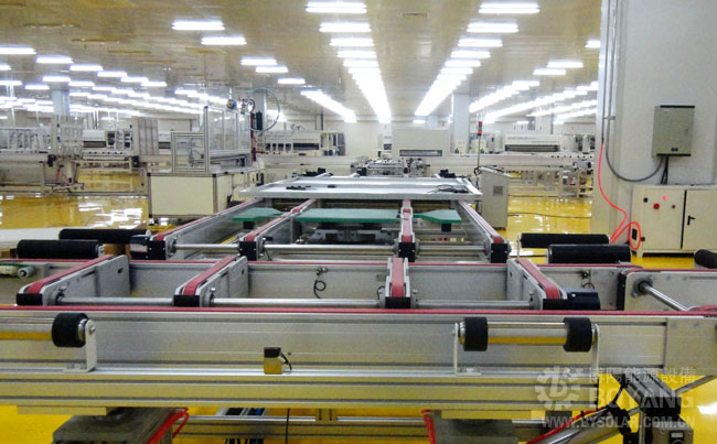 太阳能生产线-自动转向输送机