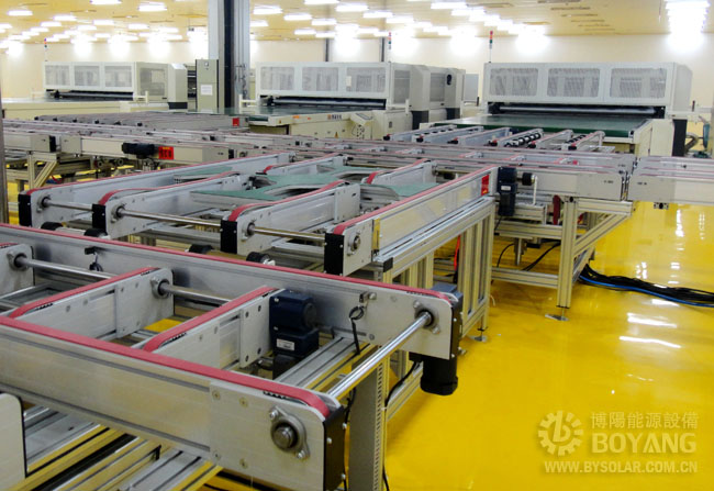太阳能生产线-顶升旋转输送线