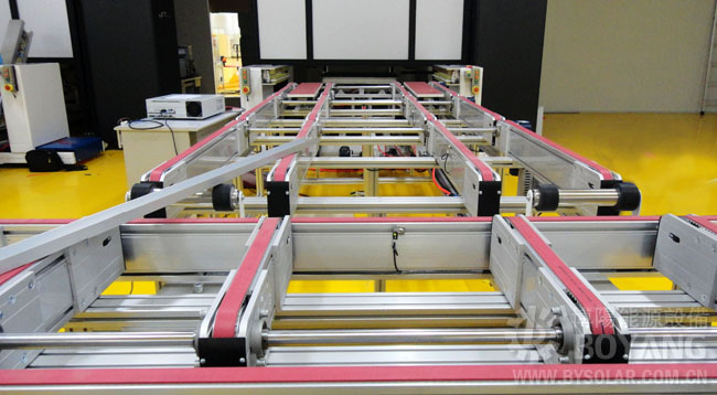 太阳能生产线-90度顶升换向输送机