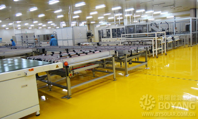 太阳能生产线-排版混进定位生产线