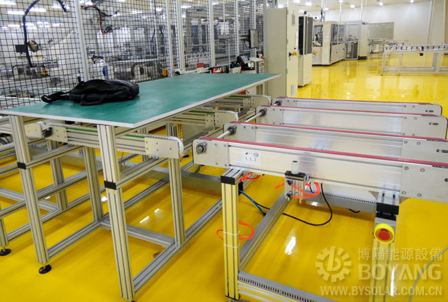 太阳能生产线-人工铺设转向生产线