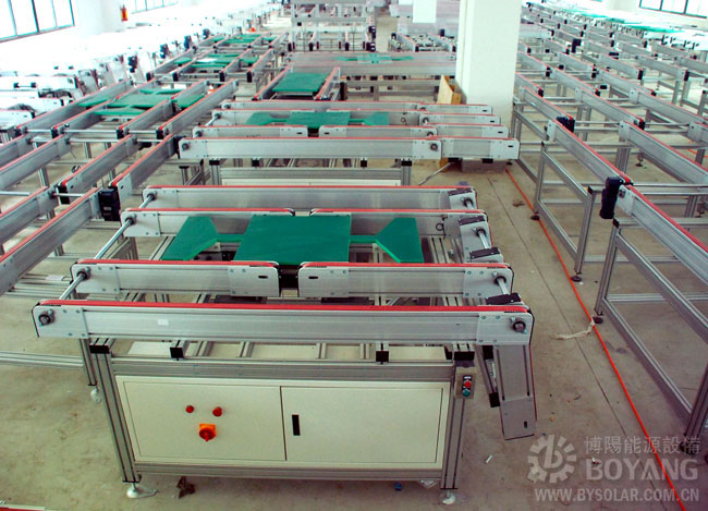 太阳能组件生产线-人工修边输送机